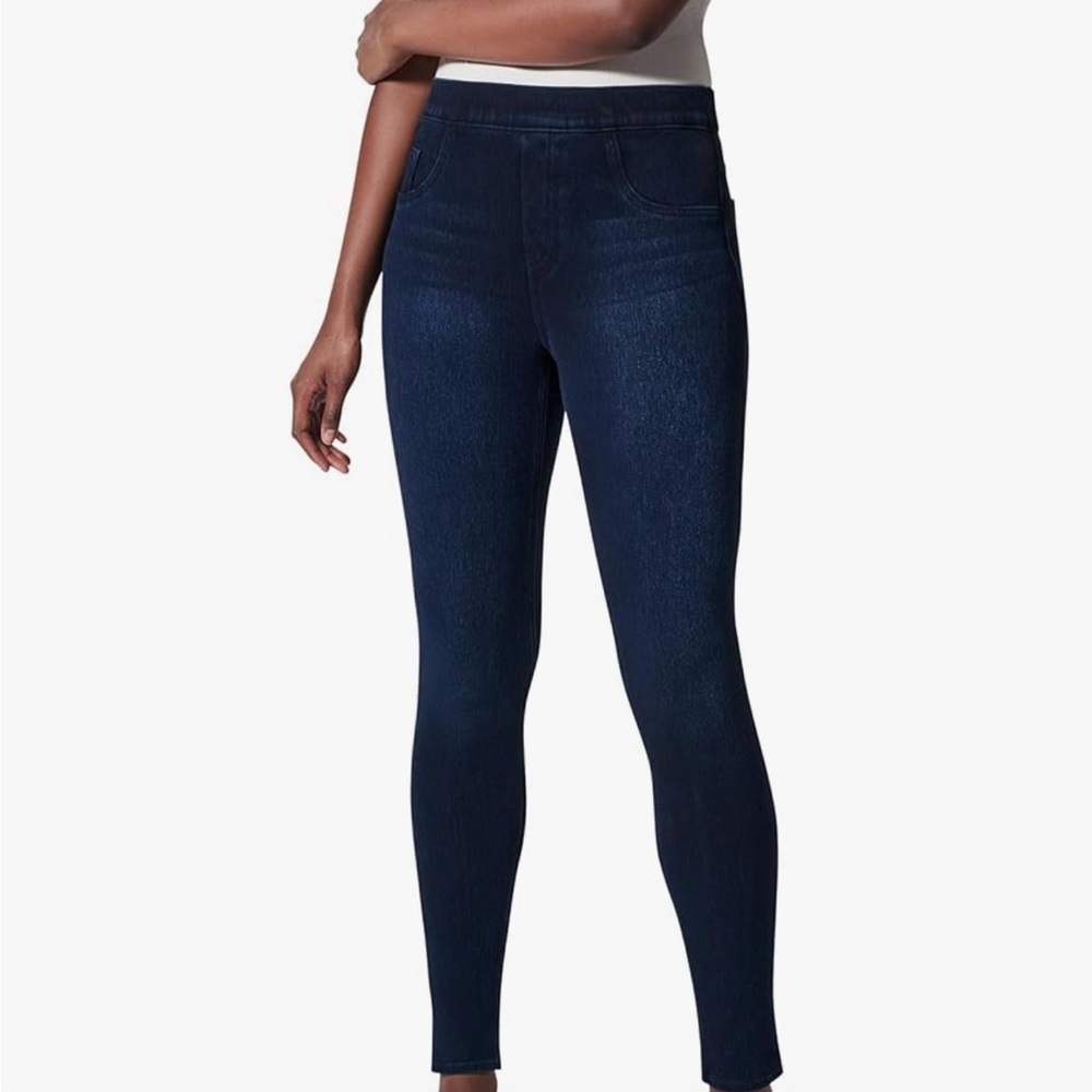 SPANXShape Ankle Skinny Jeans Dark Blue